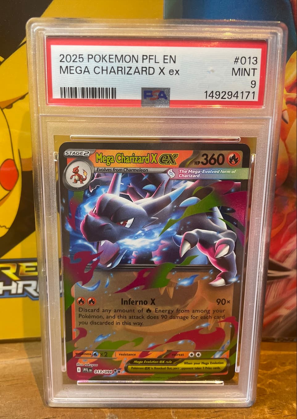 Mega Charizard X ex 013/094 — Pokémon Flashfire Legacy