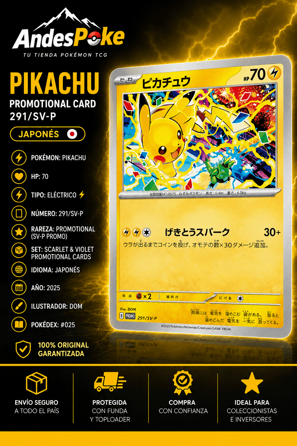 Pikachu 291/SV-P — Promotional Card