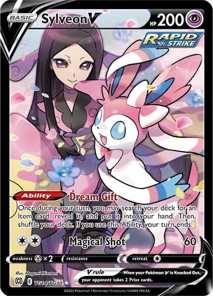 Sylveon V TG14/TG30 Swsh09: Brilliant Stars Trainer Gallery Holo