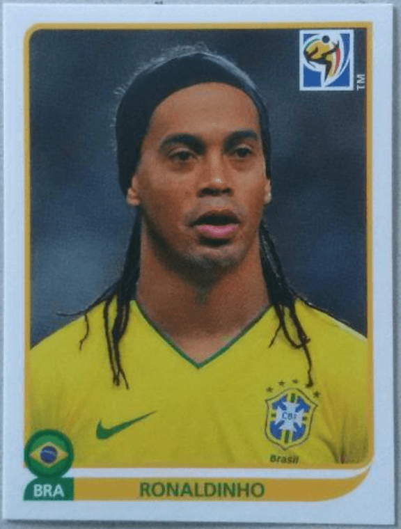 RONALDINHO BRASIL MUNDIAL 2010 SUDÁFRICA WORLD CUP 10 - PANINI