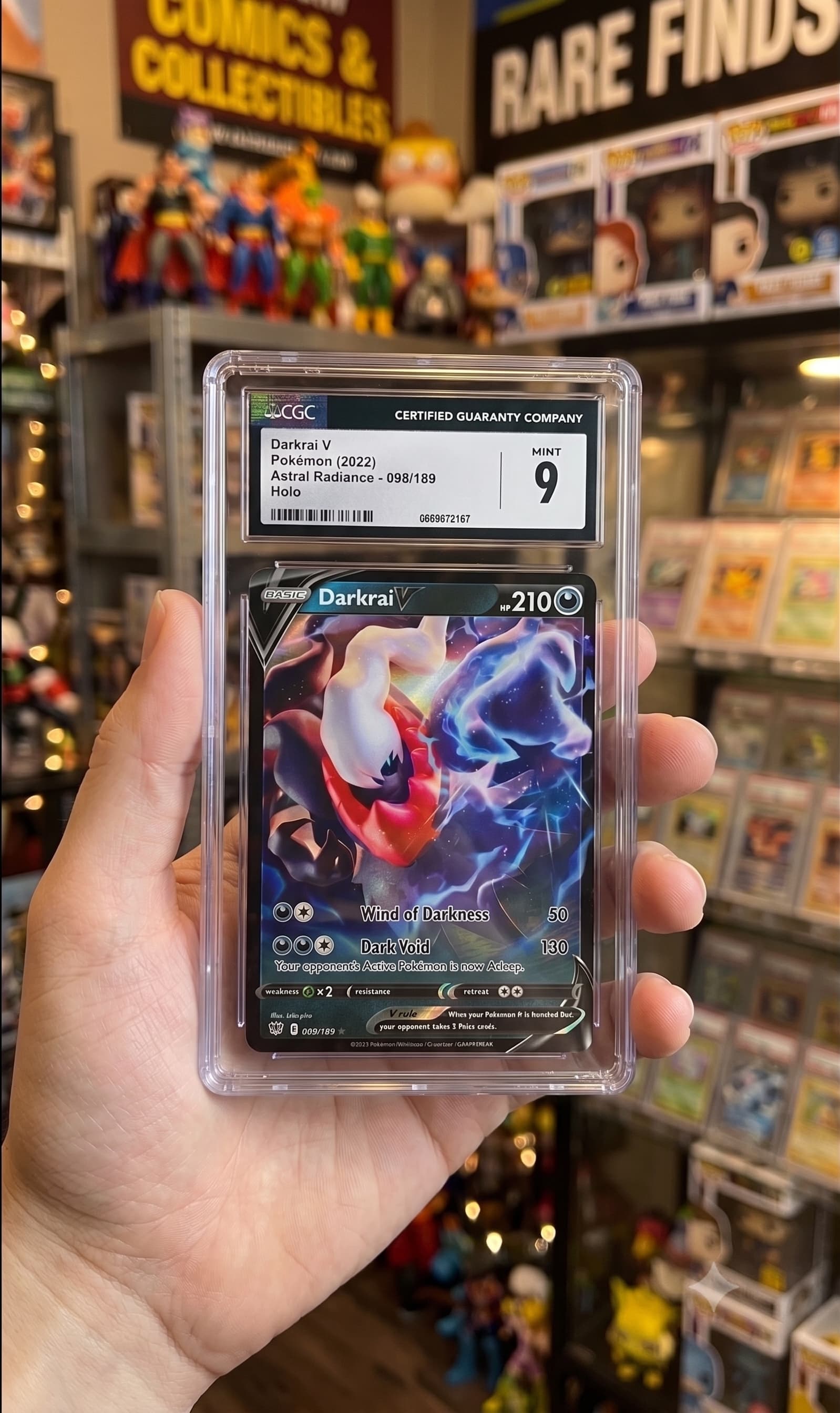 Darkrai V 098/189 — Astral Radiance - PSA 9