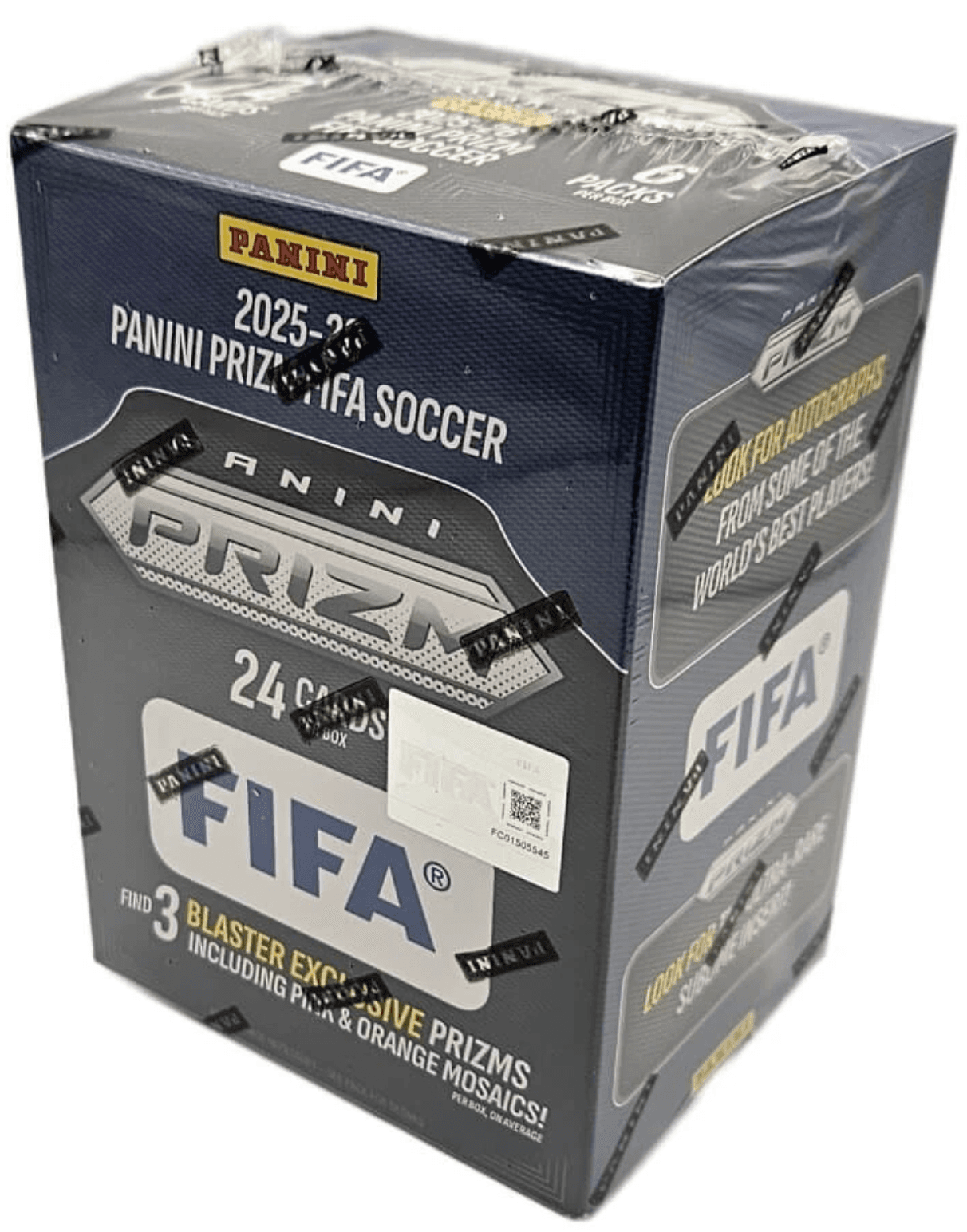 2025-26 Panini Prizm FIFA Soccer Sealed 6 Pack Blaster Box 24 Cards
